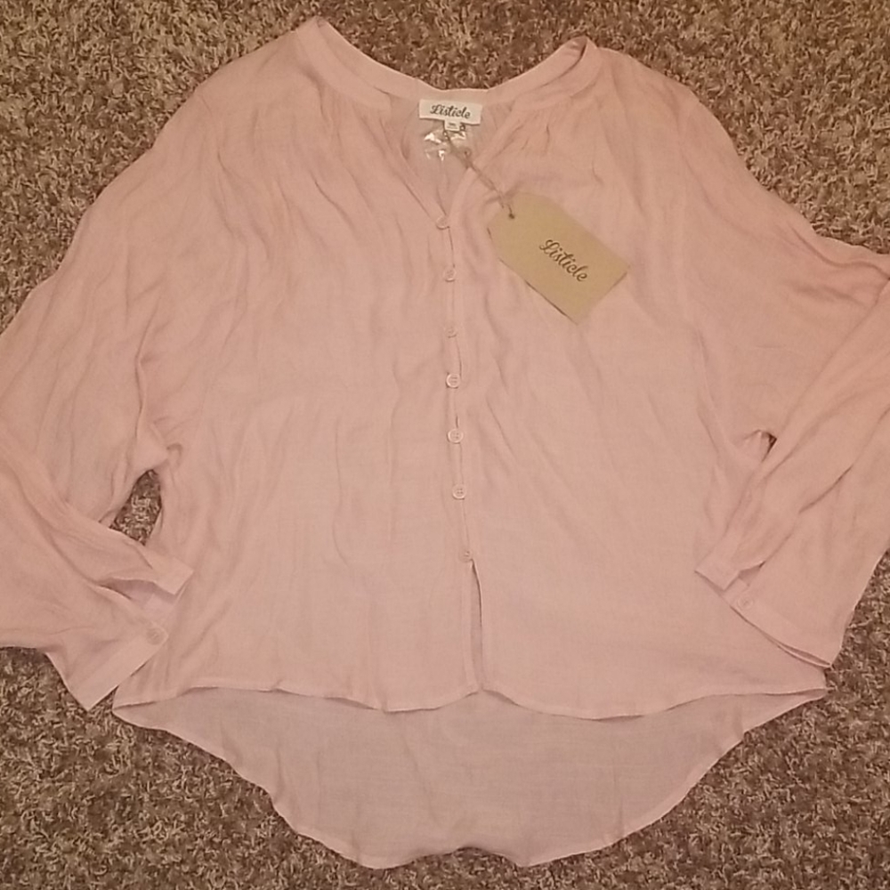 Listicle Peach Long Sleeve